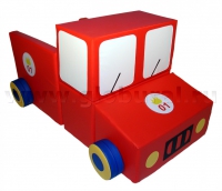 Напольная мягкая игрушка «Пожарная  машина» - «globural.ru» - Чайковский