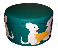 Пуфик «Мыши» (шелкография, ВИК) - «globural.ru» - Чайковский