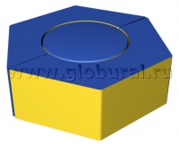 Шестигранное кресло - пуф 80*60*15см (ВИК) - «globural.ru» - Чайковский