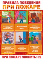 Стенд "Правила поведения при пожаре" - «globural.ru» - Чайковский