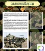 Стенд "Воинский учет" (вариант 2) - «globural.ru» - Чайковский