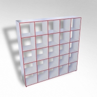 Шкаф открытый многосекционный ТР25 ЛДСП - «globural.ru» - Чайковский