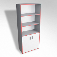 Шкаф широкий открытый с закрытой тумбой ТР2 ЛДСП - «globural.ru» - Чайковский