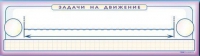 Панно (демонстрационное) магнитно-маркерное "Задачи на движение" + комплект тематических магнитов - «globural.ru» - Чайковский