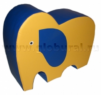 Напольная игрушка "Слон" с аппликацией (ВИК) - «globural.ru» - Чайковский