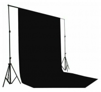 Фотофон для фото и видео 3х6 м Черный - «globural.ru» - Чайковский