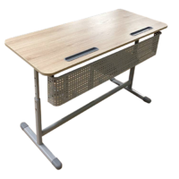 Стол ученический двухместный "Киташка -2" с регулировкой наклона столешницы - «globural.ru» - Чайковский