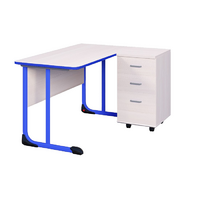 Стол учителя с тумбой с полиуретановой кромкой  - «globural.ru» - Чайковский