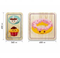 Набор стеновых панелей «Милая еда - Завтрак» - «globural.ru» - Чайковский