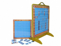 Панно магнитно-маркерное "Морской бой" с комплектом тематических магнитов - «globural.ru» - Чайковский