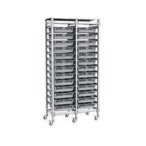 Стеллаж мобильный 2-х секционный для учебных наборов и цифровых лабораторных комплексов SenseDisc - «globural.ru» - Чайковский