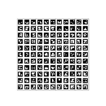 Поле aruco-меток, не бликующая поверхность 101 метка - «globural.ru» - Чайковский