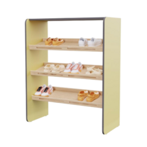 Полка для обуви во входную группу из коллекции мебели «НЕГА» (цвет желтый) - «globural.ru» - Чайковский