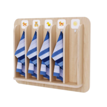 Детская вешалка для полотенец в центральную группу из коллекции «НЕГА» - «globural.ru» - Чайковский