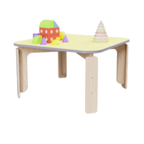 Квадратный растущий стол из коллекции «НЕГА» р.гр. 2-3 (цвет желтый) - «globural.ru» - Чайковский