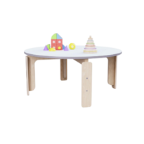 Круглый растущий стол из коллекции «НЕГА» р.гр. 0-1 (цвет голубой) - «globural.ru» - Чайковский