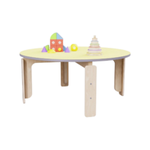 Круглый растущий стол из коллекции «НЕГА» р.гр. 2-3 (цвет желтый) - «globural.ru» - Чайковский