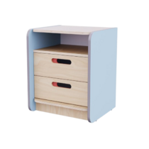 Тумба к письменному столу воспитателя из коллекции «НЕГА» (цвет голубой) - «globural.ru» - Чайковский