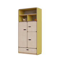 Рабочий стеллаж для специалиста из коллекции «НЕГА» (желтый) - «globural.ru» - Чайковский