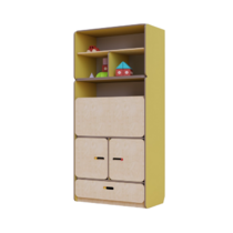 Стеллаж-трансформер с рабочим местом специалиста из коллекции «НЕГА» (желтый) - «globural.ru» - Чайковский