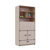 Стеллаж-трансформер с рабочим местом специалиста из коллекции «НЕГА» (бежевый) - «globural.ru» - Чайковский