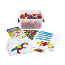 Мозаика "Геометрические фигуры". Набор для класса - «globural.ru» - Чайковский