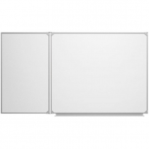 Доска магнитно-маркерная настенная двухэлементная белая полимерная - «globural.ru» - Чайковский