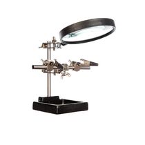 Держатель третья рука с лупой - «globural.ru» - Чайковский