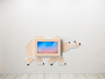 «Медведь» -Декоративная сенсорная панель 32" - «globural.ru» - Чайковский