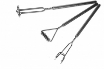 Комплект массажных логопедических зондов "Универсальный" на толстых ручках с накаткой (3 штуки) - «globural.ru» - Чайковский