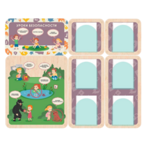 Информационный стенд «Уроки безопасности»  137.5 х 111 см - «globural.ru» - Чайковский