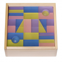 Набор полупрозрачных строительных кубиков 1 (84 элемента) - «globural.ru» - Чайковский