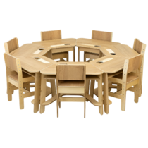 Комплект детских столов и стульев для детей с 3 до 7 лет (7 комплектов) - «globural.ru» - Чайковский