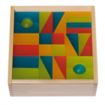 Набор полупрозрачных строительных кубиков 2 (84 элемента) - «globural.ru» - Чайковский