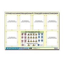 Стенд "Правила техники безопасности в кабинете физики" (80х110, 6 карманов) - «globural.ru» - Чайковский