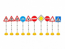 Комплект стоек "Дорожные знаки № 1" - «globural.ru» - Чайковский