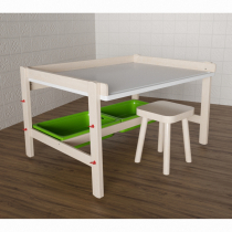 Стол растущий на регулируемых ножках «Снежок №1» - «globural.ru» - Чайковский