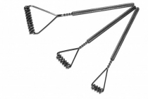 Комплект массажных логопедических зондов "Ежиная семья" на толстых ручках с накаткой - «globural.ru» - Чайковский