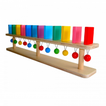 Тактильно-развивающая панель "Разноцветное домино" (настенный модуль, 12 домино) - «globural.ru» - Чайковский