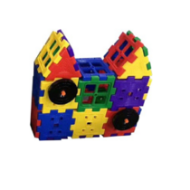 Набор для конструирования «Строительные интерактивные блоки стандарт» Комплект №2 "Домик с колесом"   - «globural.ru» - Чайковский