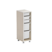 Стеллаж с лотками Робик 001 (дуб молочный) - «globural.ru» - Чайковский