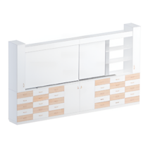 Раздвижная система аудиторных досок (бук/белый) - «globural.ru» - Чайковский