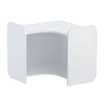 Стеллаж для игрушек и пособий "Росток 4" (белый) - «globural.ru» - Чайковский