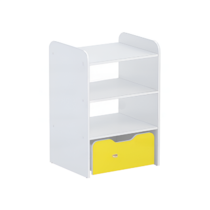 Стеллаж для пособий 5 (белый/желтый) - «globural.ru» - Чайковский