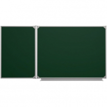 Меловая доска аудиторная двухэлементная магнитная зеленая эмалированная - «globural.ru» - Чайковский