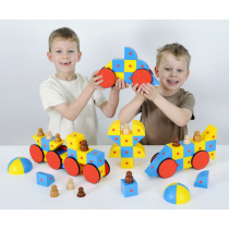 Набор Полидрон Магнитные блоки 3D Супер (комплект на группу, 68 деталей) - «globural.ru» - Чайковский