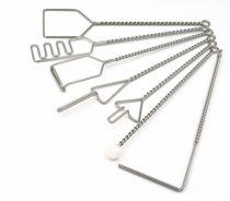 Комплект "Постановочные зонды с витыми ручками с колечком (шариковый зонд на витой ручке)" (7 штук) - «globural.ru» - Чайковский