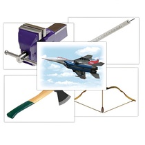 Набор предметных картинок "Оружие, военная техника. Инструменты" - «globural.ru» - Чайковский