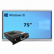 Интерактивная панель 75" (встроенный ПК, Win10, Intel i5) - «globural.ru» - Чайковский