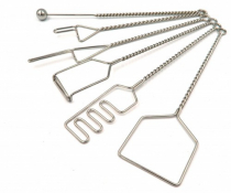 Комплект "Постановочные зонды на витых ручках с колечком (с металлическим шариком) 6 штук - «globural.ru» - Чайковский